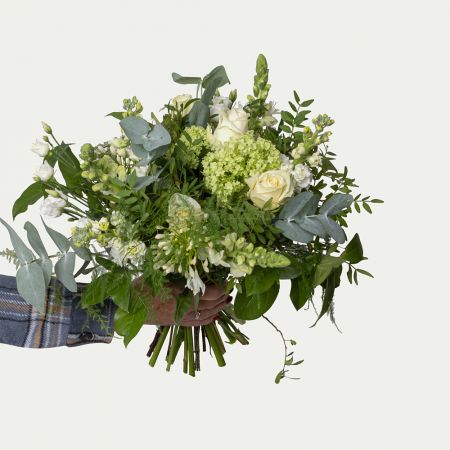 wit mooi boeket met chique bloemen bestellen